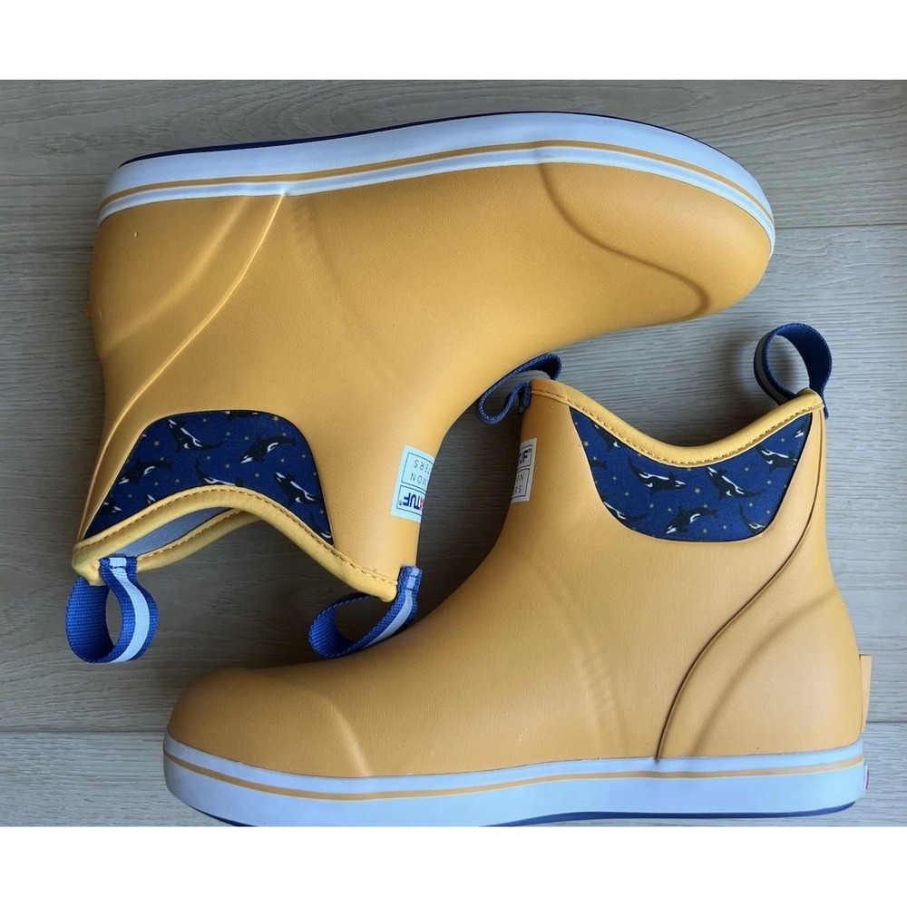 Xtratuff Women's Ankle Deck rain Boot Size 10 Yellow EUC 6" - Picture 2 of 9